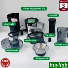 Máy ép nhanh thế hệ mới Promix PFJ-12 - 1200W - Lưới ép trái cây mịn hơn 0.3mm
