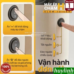 Máy ép trái cây chậm 2Good H2 - 200W - Ép nguyên trái