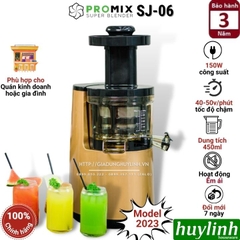 Máy Ép Trái Cây Chậm Promix SJ-06 - 150W - Phù Hợp Cho Quán Kinh Doanh [Model 2023]