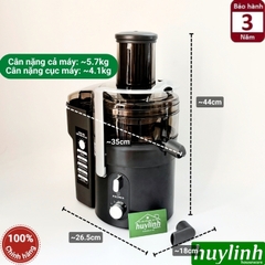 Máy ép nhanh thế hệ mới Promix PFJ-1250 - 1250W - Động cơ êm và bền bỉ - Lưới ép 3 tầng lọc