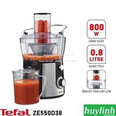 Máy ép trái cây Tefal ZE550D38 - 800W - Chính hãng