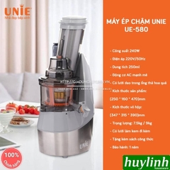 Máy ép trái cây chậm Unie UE-580 - 240W - Tặng lưới làm kem