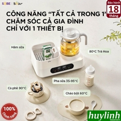 Máy hâm sữa tiệt trùng đun nước đa năng Bear WW-5H12V78 - 1.3 lít