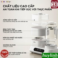 Máy hâm sữa tiệt trùng đun nước đa năng Bear WW-5H12V78 - 1.3 lít