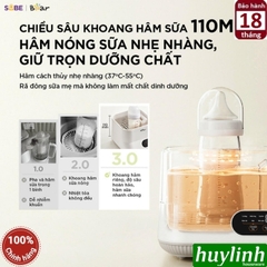 Máy hâm sữa tiệt trùng đun nước đa năng Bear WW-5H12V78 - 1.3 lít