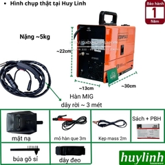 Máy hàn 3 chức năng Kenmax MIG 200 mini NEW - Tặng kèm 1 cuộn dây 1kg - Dây MIG rời 3 mét