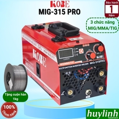 Máy hàn 3 chức năng Kobe MIG-315 PRO - Tặng 1kg cuộn hàn