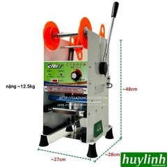 Máy dập ép miệng cốc ly bằng tay ETON ET-B9 - Tự động cuộn màng