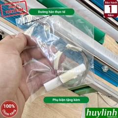 Máy hàn miệng túi đạp chân Tân Thanh M2-300mm chân lùn - dây ép 10m - bàn viền nhôm
