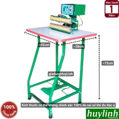 Máy hàn miệng túi đạp chân Tân Thanh M5-300 - má đồng - dao sọc caro