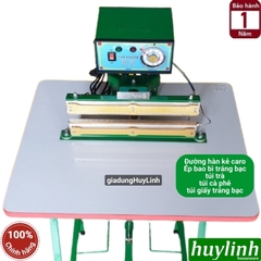 Máy hàn miệng túi đạp chân Tân Thanh M5-300 - má đồng - dao sọc caro