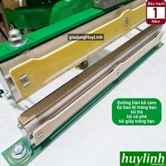 Máy hàn miệng túi đạp chân Tân Thanh M5-300 - má đồng - dao sọc caro