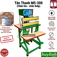 Máy hàn miệng túi đạp chân Tân Thanh M5-300 - chân lùn - má đồng