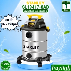 (Mới 2025) Máy hút bụi 3 chức năng Stanley SL19417-8AB - 30 lít - 1200W - Hút bụi khô ướt và thổi bụi