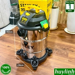 (Mới 2025) Máy hút bụi 3 chức năng Stanley SL19417-8AB - 30 lít - 1200W - Hút bụi khô ướt và thổi bụi