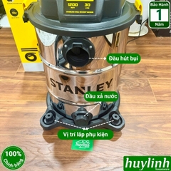 (Mới 2025) Máy hút bụi 3 chức năng Stanley SL19417-8AB - 30 lít - 1200W - Hút bụi khô ướt và thổi bụi