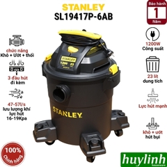 Máy hút bụi 3 chức năng Stanley SL19417P-6AB - 23 lít - 1200W - Hút bụi khô ướt và thổi bụi
