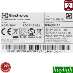 Máy hút bụi không dây Electrolux PQ91-3BW - 2100mAh