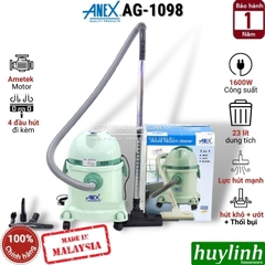 Máy Hút Bụi Công Nghiệp Anex AG-1098 - 23 Lít - Malaysia