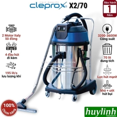 Máy hút bụi công nghiệp khô và ướt CleproX X2/70 - 70 lít - 3600W
