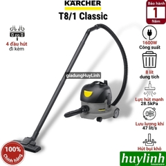 Máy hút bụi khô công nghiệp Karcher T8/1 Classic - Dung tích 8 lít - 1600W