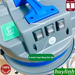 Máy hút bụi công nghiệp khô và ướt CleproX X3/80 - 80 lít - 3600W - 3 Motor