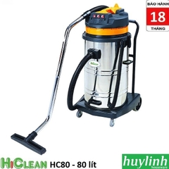 Máy hút bụi công nghiệp Hiclean HC80 - 80 lít - 3600W