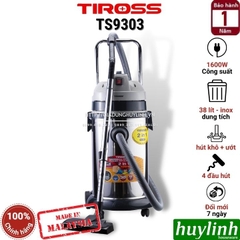 Máy hút bụi công nghiệp khô và ướt Tiross TS9303 - 38 lít - 1600W