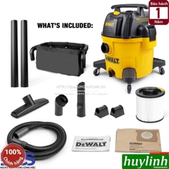 Máy hút bụi 3 chức năng Dewalt DXV34P – 34 lít - Hút bụi khô - Ướt - Thổi bụi