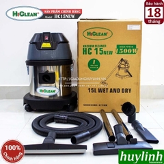 Máy hút bụi công nghiệp Hiclean HC15 New - 15 lít - Công suất 1500W