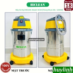Máy hút bụi công nghiệp khô và ướt Hiclean HC30 - 30 lít