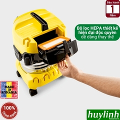 Máy hút bụi khô - ướt và thổi bụi Karcher WD4S (mã 1.628-260.0) - Dung tích 20 lít - Hàng chính hãng