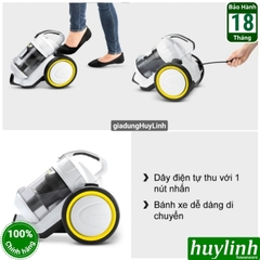 Máy hút bụi khô gia đình Karcher VC3 Plus *KAP - 1.100W - Chính hãng BH 18 tháng