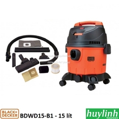 Máy hút bụi khô và ướt Black Decker BDWD15-B1 - 15 lít