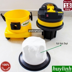 Máy hút bụi Khô và Ướt HiClean HC15P - 15 lít - Thùng nhựa
