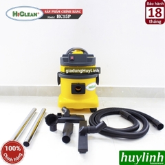 Máy hút bụi Khô và Ướt HiClean HC15P - 15 lít - Thùng nhựa