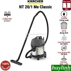 Máy Hút Bụi Khô Và Ướt Công Nghiệp Karcher NT 20/1 Me Classic - 20 Lít - 1500W