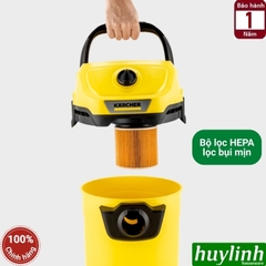 Máy hút bụi khô và ướt Karcher WD3 V - Có thổi bụi - Dung tích 17 lít - Made in Romania - 1.628-127.0