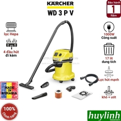 Máy hút bụi khô và ướt Karcher WD3P V - Dung tích 17 lít - Made in Romania