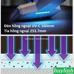Máy hút bụi trên giường, sofa diệt khuẩn UV Tiross TS9305 - Độ rộng 22cm - 400W