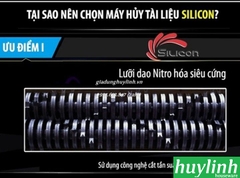 Máy hủy tài liệu Silicon PS-812C - 21 lít