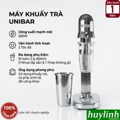 Máy khuấy trà - đánh sữa cà phê Unibar UBS-280 - 280W - 2 đầu đánh - 2 ly 800ml