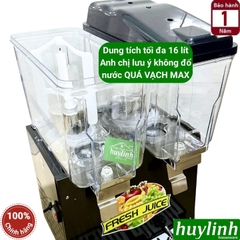 Máy làm lạnh đồ uống - nước trái cây 2 ngăn 16 lít: mã CB-32L