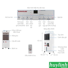 Máy làm mát không khí Sunhouse SHD7721 - 30 lít - 30m2