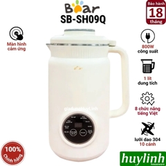 Máy làm sữa hạt mini Bear SB-SH09Q - 1 lít - Tiếng Việt