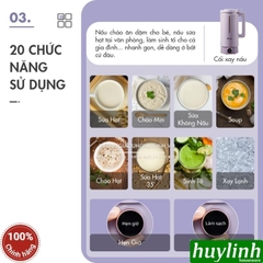 Máy xay nấu sữa hạt mini Dingo DCB500 - 600ml - Đa chức năng [Miễn SHIP Toàn Quốc]