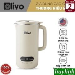 Máy xay nấu sữa hạt mini Olivo CB1000 - Dung tích 1000ml - 9 Chức năng
