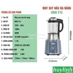 Máy làm sữa hạt đa năng Unie V1s - 1.75 lít - 1800W