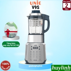 Máy Làm Sữa Hạt Unie V9S - 1.75 Lít - 8 Chức Năng - 1800W - Có Tính Năng Tạm Dừng