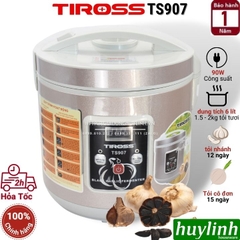 Máy làm tỏi đen Tiross TS907 - 6 lít - Bạc Và Đỏ